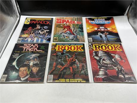 6 MISC COMIC MAGS
