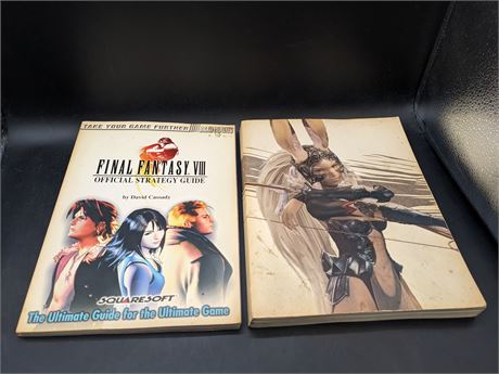 COLLECTION OF FINAL FANTASY GUIDE BOOKS - VERY GOOD CONDITION