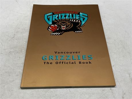 VANCOUVER GRIZZLIES 1994 THE OFFICIAL BOOK