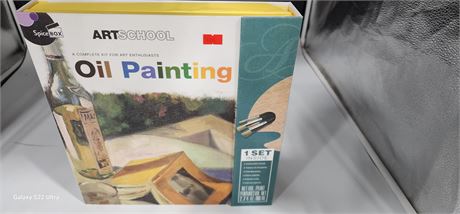 (NEW) OIL PAINTING KIT WITH INSTRUCTIONS