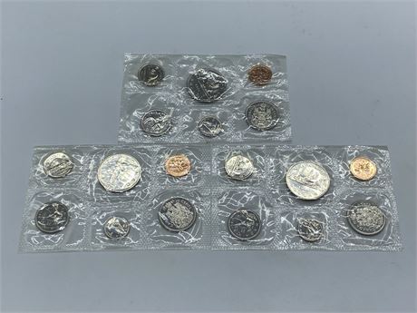 (3) 1984/1985 UNCIRCULATED COIN SETS