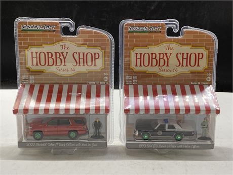 2 MISP GREENLIGHT GREEN MACHINE CHASE CARS (NEW RELEASE)