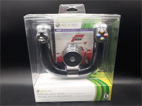RARE - FORZA RACING BUNDLE WITH STREERING WHEEL - EXCELLENT - XBOX360