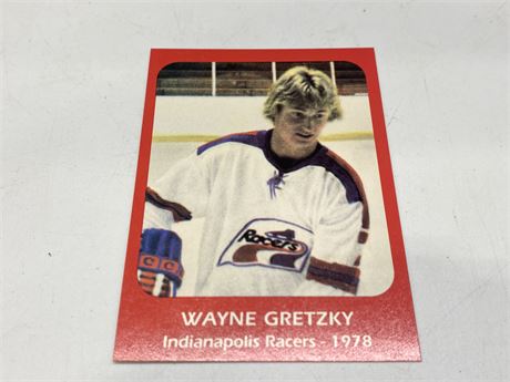 ROOKIE GRETZKY INDIANAPOLIS RACERS CARD
