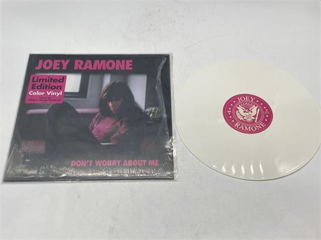 2002 PRESS JOEY RAMONE - DON’T WORRY ABOUT ME W/WHITE VINYL + OG SHRINK