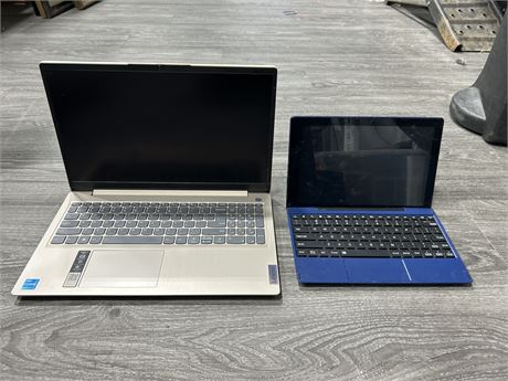 2 LAPTOPS - UNTESTED/AS IS (NO CORDS)