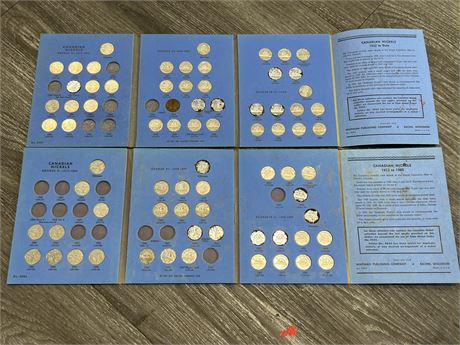 2 CANADIAN NICKEL COLLECTION BOOKS W/COINS