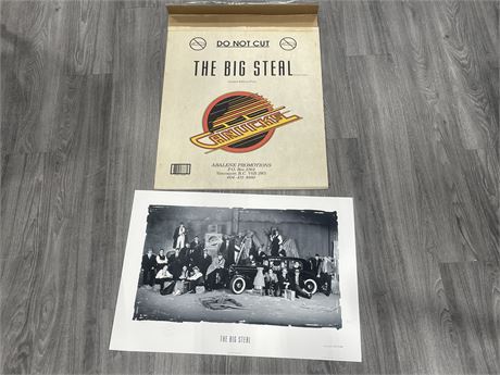 VINTAGE VANCOUVER CANUCKS THE BIG STEAL LIMITED EDITION NUMBERED PRINT (28”x20”)