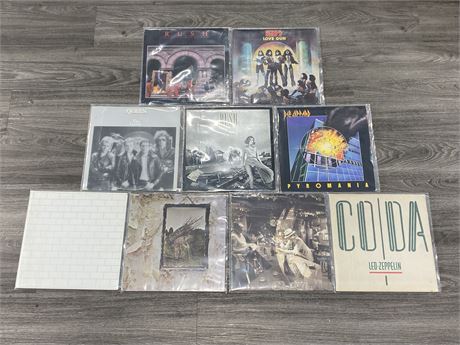 LOT OF 9 GREAT RECORD TITLES - CONDITION VARIES