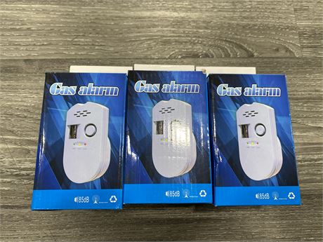 (3) NEW GAS ALARMS