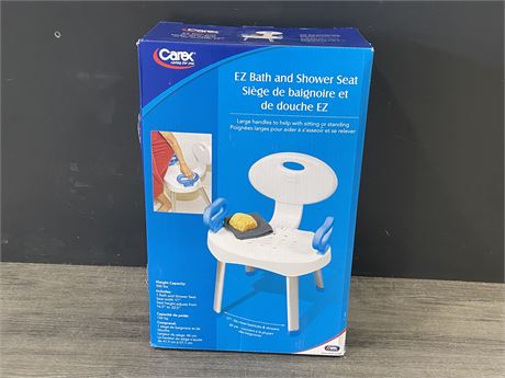 NEW CAREX EZ BATH + SHOWER SEAT IN BOX