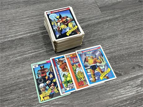(100) 1990 MARVEL COMICS TRADING CARDS
