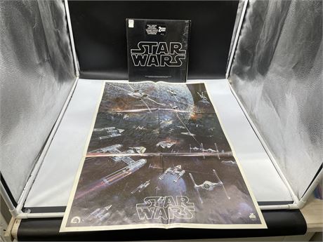 RARE WITH POSTER STAR WARS - 2 LP’S GATEFOLD IN SHRINK - EXCELLENT (E)