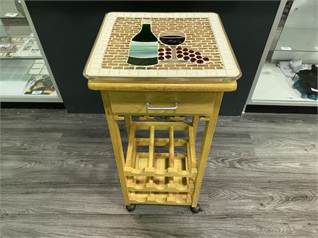 WINE RACK/SERVING TRAY (34” Tall)