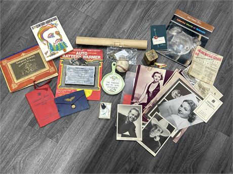LOT OF ASSORTED VINTAGE ITEMS