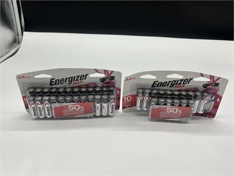 2 NEW ENERGIZER MAX BATTERY PACKS - AA16 & AA24