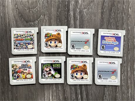 (8) 3DS GAMES