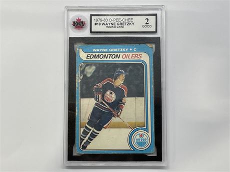 KSA 2 1979/80 ROOKIE WAYNE GRETZKY O-PEE-CHEE NHL CARD