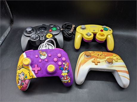 SWITCH AND GAMECUBE CONTROLLERS - VERY GOOD CONDITION
