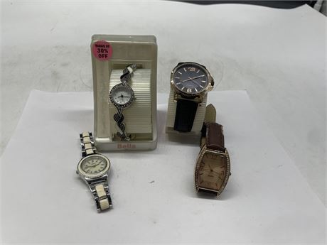 4 MISC WATCHES
