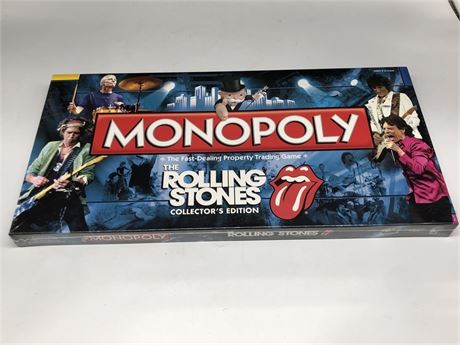 NEW MONOPOLY ROLLING STONES COLLECTORS EDITION (SEALED)