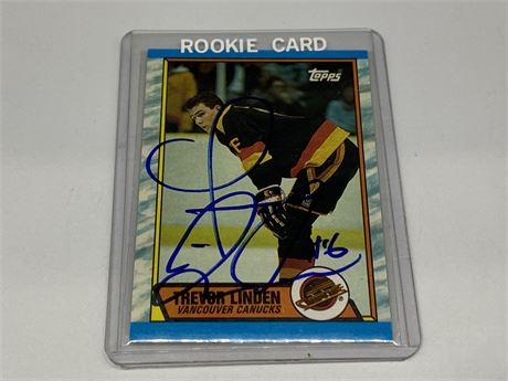 AUTOGRAPHED LINDEN ROOKIE CARD - TOPPS