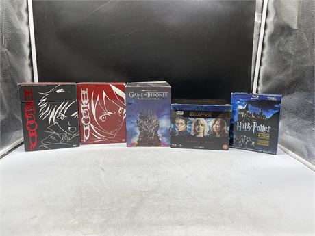 LOT OF 4 DVD’S & BLU RAY’S COMPLETE SERIES INCL: BLOOD+, GAME OF THRONES, ETC