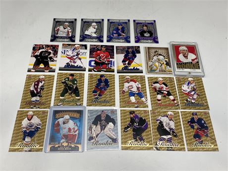 22 MISC NHL ROOKIE CARDS