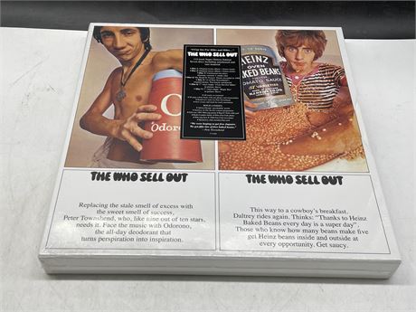 SEALED THE WHO - SELL OUT 112 TRACK SUPER DELUXE EDITION 7 LP BOX SET