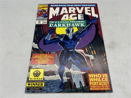 MARVEL AGE #97 PREVIEW APPEARANCE OF DARKHAWK