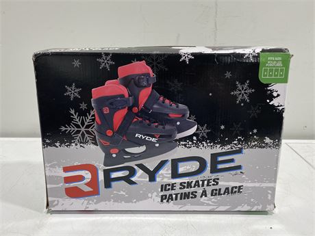 RYDE ICE SKATES SIZE 3-6 NIB