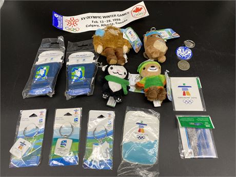 LOT OF MISC. VANCOUVER OLYMPICS COLLECTABLES
