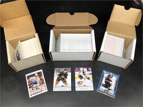 3 BOXES OF U.D COMPLETE HOCKEY SETS