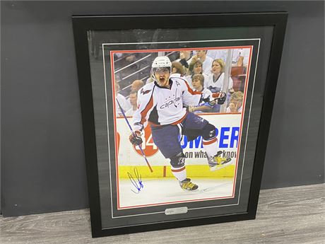 SIGNED ALEX OVECHKIN FRAMED PICTURE - NO COA (22”x28”)