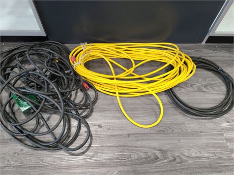 3 LARGE EXTENSION CORDS