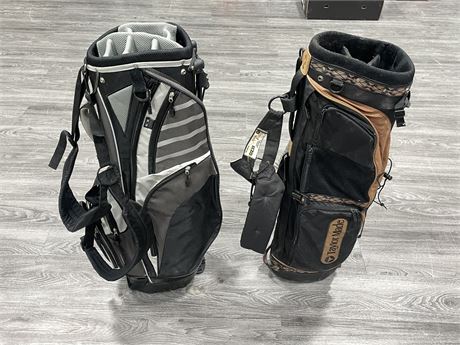 2 GOLF CLUBS CARRY BAGS