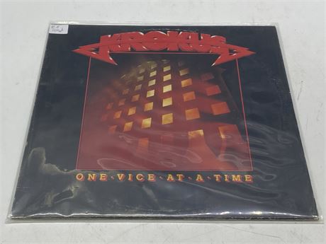 KROKUS - ONE VICE AT A TIME - EXCELLENT (E)