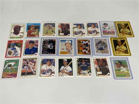 22 MLB CARDS INCLUDES ROOKIES