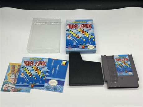 ROMSTAR THUNDER & LIGHTNING - NES COMPLETE W/BOX & MANUAL - EXCELLENT COND