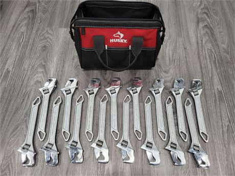 16 NEW WRENCHES WITB HUSKY HAND BAG