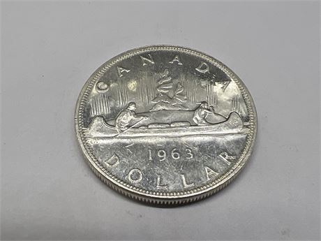1963 SILVER CDN DOLLAR