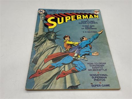 LIMITED COLLECTORS EDITION PRESENTS SUPERMAN LARGE COMIC