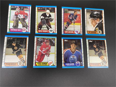 8 MISC OPEE-CHEE & TOPS CARDS
