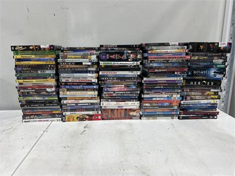 LARGE LOT OF MOVIE/TV SERIES DVD’S