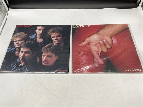 2 LOVERBOY RECORDS - EXCELLENT (E)