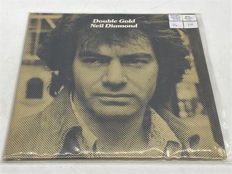 1978 NEIL DIAMOND - DOUBLE GOLD 2LP W/TEXTURED GATEFOLD ALBUM COVER - VG