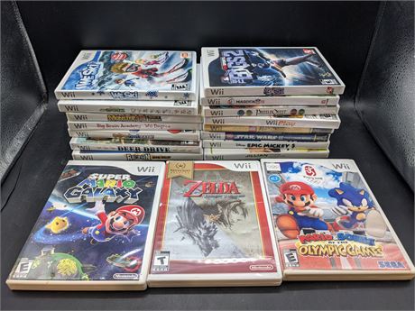 COLLECTION OF WII GAMES
