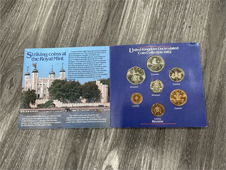 1982 UNITED KINGDOM UNCIRCULATED COIN COLLECTION