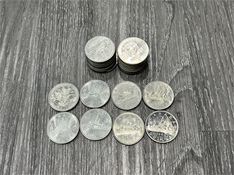 24 COLLECTIBLE CANADIAN DOLLARS - VARIOUS YEARS