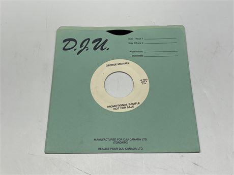 GEORGE MICHAEL - FAITH PROMO 45 RPM - EXCELLENT (E)